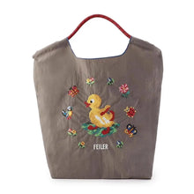 Load image into Gallery viewer, Draw String Hand Bag Oxford Cloth Embroidery Tote Reuseable Nylon Bag Portable Shoulder Bag Korea Bag Foldable Bag Embroidery
