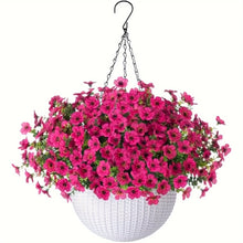 Load image into Gallery viewer, Fake Hanging Flowers With Basket -Artificial Flowers, Outdoor/Indoor Patio Lawn Decor, Artificial Hanging Plants For Wall, , Roo