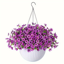 Load image into Gallery viewer, Fake Hanging Flowers With Basket -Artificial Flowers, Outdoor/Indoor Patio Lawn Decor, Artificial Hanging Plants For Wall, , Roo