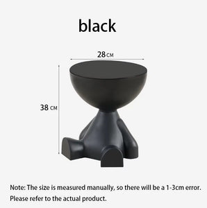 Customized Cartoon Sofa Side Table Creative Flat Head Coffee Table Small Home Plastic Coffee Table Furniture Side Table