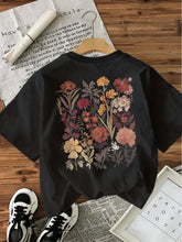 Load image into Gallery viewer, Flower 100% Cotton Y2k T-Shirt Female Funny T Shirts Egirl Korean Fashion Graphic Tees Tops Women Clothing Natureinspired Design