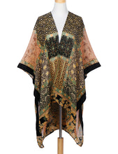 Load image into Gallery viewer, WeHello Bohemian burnt plush kimono Women&#39;s long Purple Tassel Beach Cover-up  Holiday Casual Cardigan Shawl JYPF-20