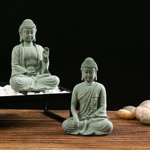 Load image into Gallery viewer, Garden Buddha Stone Statue Mini Buddhist Monks Buddha Sculpture Ornaments Household Craft Ornament for Office Garden Decor