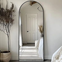 Load image into Gallery viewer, Modern Arched Full-Length Floor Mirror - 58" x 18" Oversized Design