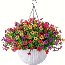 Load image into Gallery viewer, Fake Hanging Flowers With Basket -Artificial Flowers, Outdoor/Indoor Patio Lawn Decor, Artificial Hanging Plants For Wall, , Roo