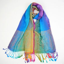 Load image into Gallery viewer, Fashion Women&#39;s Silk Scarf Luxury Satin Shawl Wraps pashmina scarf