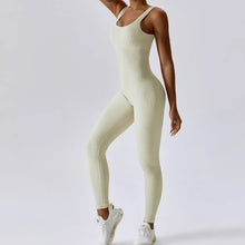 Load image into Gallery viewer, Spring Seamless One-Piece Yoga Suit Dance Belly Tightening Fitness Workout Set Stretch Bodysuit Gym Clothes Push Up Sportswear