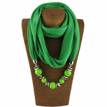 Load image into Gallery viewer, Silk Scarf Necklace Ethnic Style Scarf Creative Women&#39;s Neck Cover Women&#39;s Spring and Summer Scarf Decorative Clothing Accessories