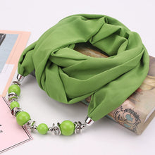 Load image into Gallery viewer, Silk Scarf Necklace Ethnic Style Scarf Creative Women&#39;s Neck Cover Women&#39;s Spring and Summer Scarf Decorative Clothing Accessories
