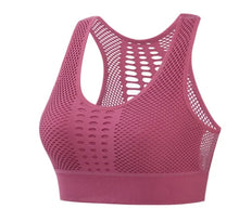 Load image into Gallery viewer, Women Breathable Active Bra Sports Bra Sexy Mesh Sports Top Push Up Gym Fitness Underwear Female Seamless Running Yoga Bra