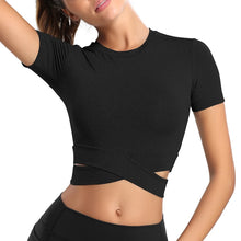 Load image into Gallery viewer, Women's Long Sleeve Top Yoga Shirts Running T-Shirt Workout Fitness Gym Sports Top Training Crop Top Solidcolor