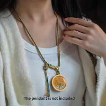 Load image into Gallery viewer, Hand-woven Retro National Wind Adjustable Cotton Rope Necklace Rope