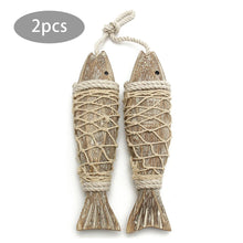 Load image into Gallery viewer, Wooden Fish Wall Pendant - Lightweight Hand-Crafted Ornament