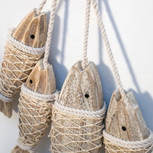 Load image into Gallery viewer, Wooden Fish Wall Pendant - Lightweight Hand-Crafted Ornament