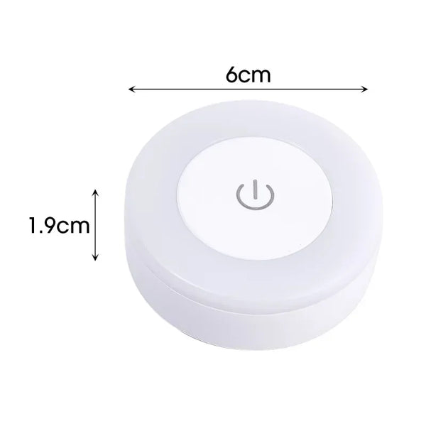 Modern Touch-Sensor LED Night Light - Portable USB Rechargeable