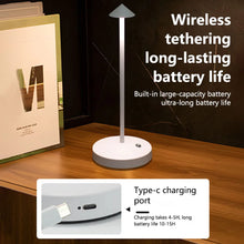 Load image into Gallery viewer, Premium Metal Rechargeable Desk Lamp - Cordless Touch Control