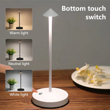 Load image into Gallery viewer, Premium Metal Rechargeable Desk Lamp - Cordless Touch Control