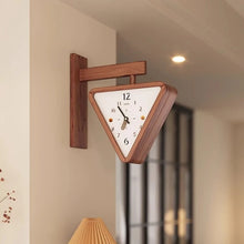 Load image into Gallery viewer, Creative Double-Sided Corner Wall Clock - Silent Geometric Design