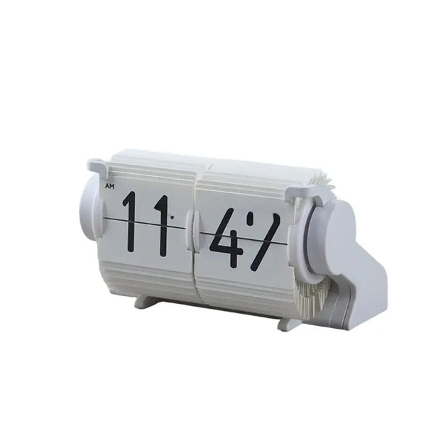 Retro Mechanical Flip Clock - Industrial Style Table & Wall Decor