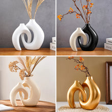 Load image into Gallery viewer, Couple Series Creative Ceramic Vase Set - Modern Indoor Statues