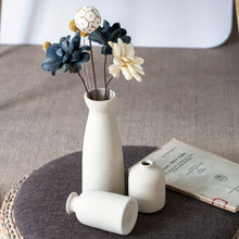 Load image into Gallery viewer, Rustic Farmhouse Ceramic Vase Set - Modern 3-Piece Collection