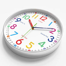 Load image into Gallery viewer, Educational Children's Time Management Wall Clock - Silent Cartoon Design