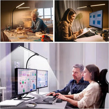 Load image into Gallery viewer, Eye-Caring 10W LED Clamp Desk Lamp - Flexible USB Powered Light