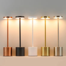 Load image into Gallery viewer, Elegant Metal Rechargeable Table Lamp