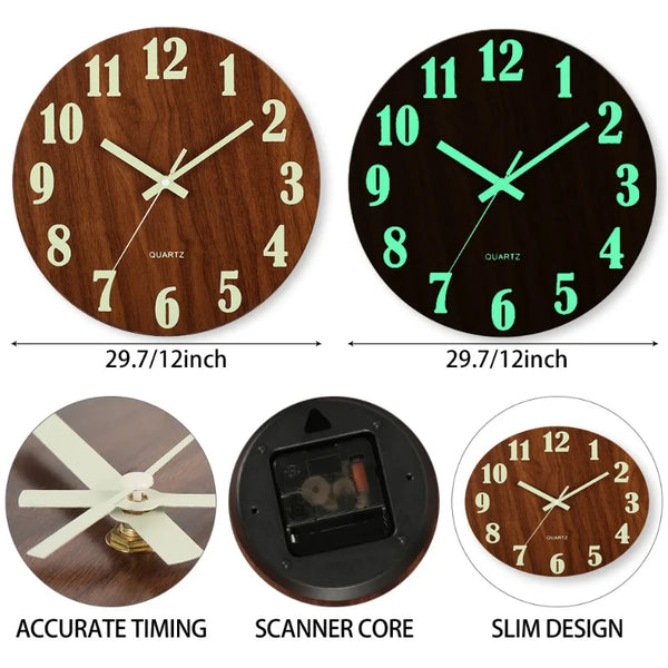Compact 9-Inch Digital Wall & Table Clock