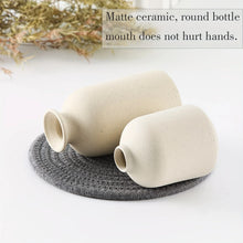 Load image into Gallery viewer, Rustic Farmhouse Ceramic Vase Set - Modern 3-Piece Collection