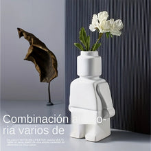 Load image into Gallery viewer, Creative Robot Ceramic Desktop Vase - Artistic Mini Planter