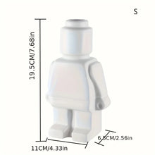 Load image into Gallery viewer, Creative Robot Ceramic Desktop Vase - Artistic Mini Planter
