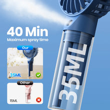 Load image into Gallery viewer, Portable Mini Humidifying Mist Fan - 2000mAh USB Gadget