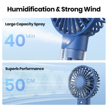 Load image into Gallery viewer, Portable Mini Humidifying Mist Fan - 2000mAh USB Gadget
