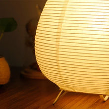 Load image into Gallery viewer, Traditional Japanese Rice Paper Lantern - Minimalist LED Lamp