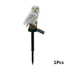 Load image into Gallery viewer, Solar LED Owl Animal Sculpture - Waterproof Landscape Ornament
