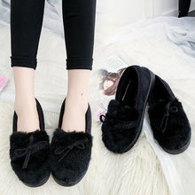 Load image into Gallery viewer, Keep Warm Fur Lining Suede Soft Flat Platform Loafers For Women