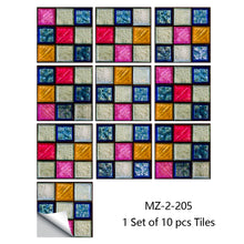 Load image into Gallery viewer, 10/15cm Mandala Crystal Hard Film Tiles Wall Stickers Kitchen Bathroom Wardrobe Decoration Art Mural Waterproof PVC Wall Decals