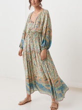 Load image into Gallery viewer, Spring New Elastic Waist Positioning Printing Large Swing Skirt