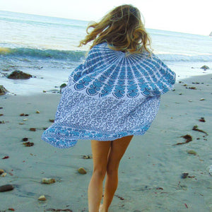 Chiffon Print Beach Sunscreen Cardigan Hood