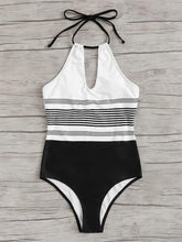 Load image into Gallery viewer, Bikini In Women Swimsuit with Conjoined Stripes