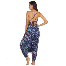 Load image into Gallery viewer, Summer Loose Wide-leg Jumpsuit Suspenders V-neck Sports Yoga Pants