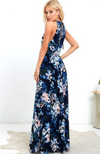 Load image into Gallery viewer, Beach skirt Bohemian holiday print sleeveless split hem dress