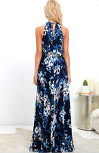 Load image into Gallery viewer, Beach skirt Bohemian holiday print sleeveless split hem dress