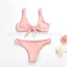 Load image into Gallery viewer, Pure Bikini Split Swimming Suit with Front Button