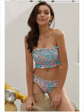 Load image into Gallery viewer, Two-piece Printed Bikini Split Sexy Low Waist Slimming Swimsuit