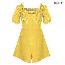 Load image into Gallery viewer, Bohemian Beach Lantern Sleeves Solid Color Jumpsuit