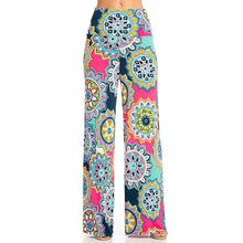 Load image into Gallery viewer, Bohemian Printed Wide Waist Casual Comfortable Wide Leg Yoga Pants