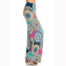 Load image into Gallery viewer, Bohemian Printed Wide Waist Casual Comfortable Wide Leg Yoga Pants