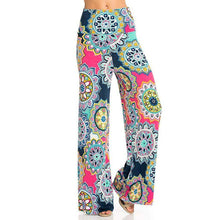 Load image into Gallery viewer, Bohemian Printed Wide Waist Casual Comfortable Wide Leg Yoga Pants